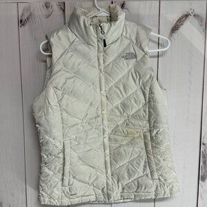The North Face Aconcagua 550 Down Vest Women’s M Ivory EUC